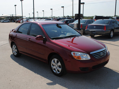 kia spectra 2008 red sedan ex gasoline 4 cylinders front wheel drive automatic 76087