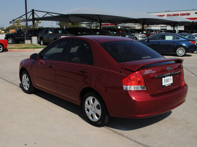 kia spectra 2008 red sedan ex gasoline 4 cylinders front wheel drive automatic 76087