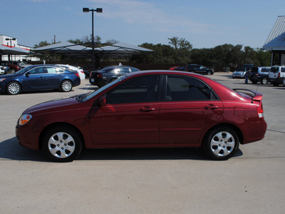 kia spectra 2008 red sedan ex gasoline 4 cylinders front wheel drive automatic 76087