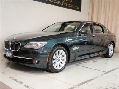 bmw 7 series 2010 green sedan 750lxi 8 cylinders all whee drive shiftable automatic 55391