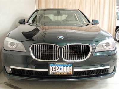 bmw 7 series 2010 green sedan 750lxi 8 cylinders all whee drive shiftable automatic 55391