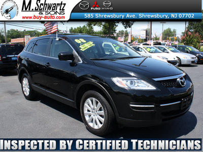 mazda cx 9 2008 black suv touring gasoline 6 cylinders all whee drive automatic 07702