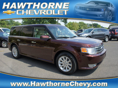 ford flex 2009 dk  red wagon sel gasoline 6 cylinders front wheel drive automatic 07507