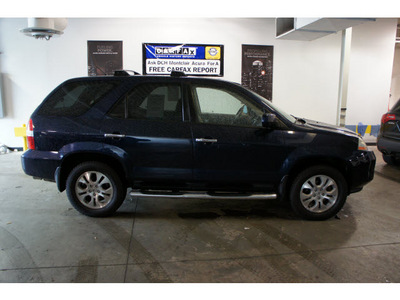 acura mdx 2003 dk  blue suv touring w res w navi gasoline 6 cylinders sohc all whee drive automatic 07044