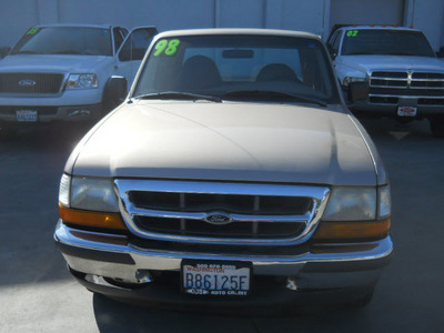 ford ranger 1998 beige pickup truck xlt gasoline 4 cylinders rear wheel drive 4 speed with overdrive 99212