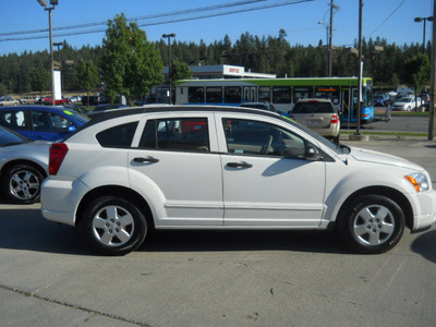 dodge caliber 2007 white wagon se gasoline 4 cylinders front wheel drive automatic 99212