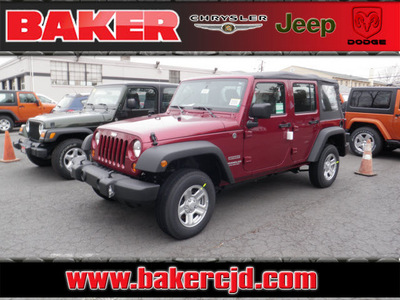 jeep wrangler unlimited 2011 red suv sport gasoline 6 cylinders 4 wheel drive 6 speed manual 08844