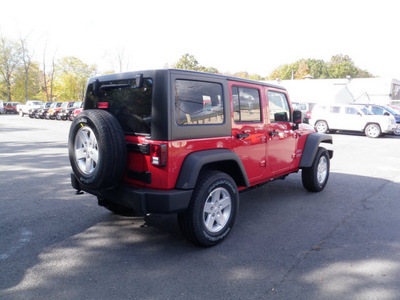 jeep wrangler unlimited 2011 red suv sport gasoline 6 cylinders 4 wheel drive automatic with overdrive 08844