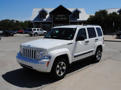 jeep liberty 2008 white suv gasoline 6 cylinders 2 wheel drive automatic 76087