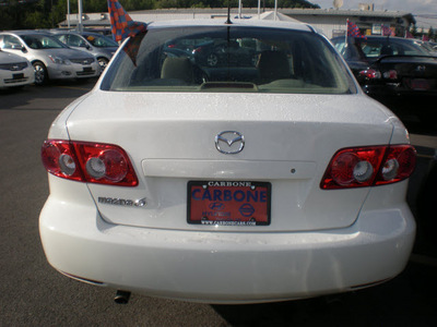 mazda mazda6 2005 white sedan i gasoline 4 cylinders front wheel drive automatic 13502