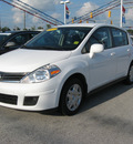 nissan versa 2010 white hatchback gasoline 4 cylinders front wheel drive automatic with overdrive 45840