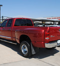 dodge ram pickup 3500 2006 red laramie diesel 6 cylinders 4 wheel drive automatic with overdrive 76087