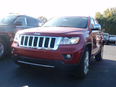 jeep grand cherokee 2011 red suv overland gasoline 8 cylinders 4 wheel drive automatic 07730
