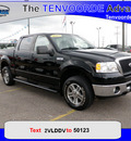 ford f 150 2007 black pickup truck cc xlt 4x4 flex fuel 8 cylinders 4 wheel drive automatic 56301