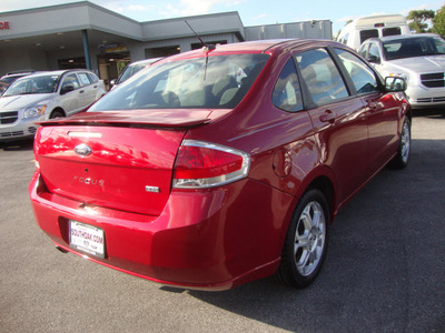ford focus 2009 red sedan ses gasoline 4 cylinders front wheel drive automatic 60443