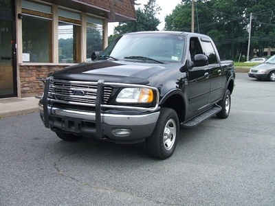 ford f 150 2002 black xlt crewcab 4x4 gasoline 8 cylinders 4 wheel drive automatic 07054