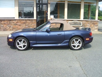 mazda mx 5 miata 2003 blue ls gasoline 4 cylinders rear wheel drive automatic with overdrive 07054
