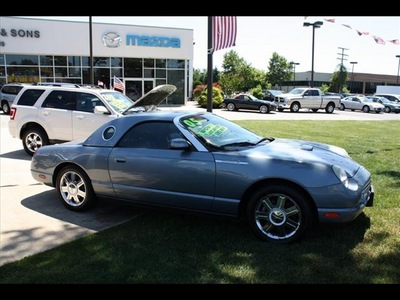 ford thunderbird 2005 steel blue deluxe gasoline 8 cylinders rear wheel drive automatic 07702