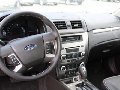 ford fusion 2012 steel blue metallic sedan sel gasoline 4 cylinders front wheel drive 6 speed automatic 07735