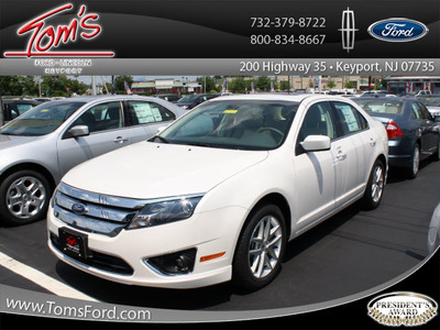 ford fusion 2012 white platinum met sedan sel flex fuel 6 cylinders front wheel drive 6 speed automatic 07735