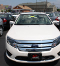 ford fusion 2012 white platinum met sedan sel flex fuel 6 cylinders front wheel drive 6 speed automatic 07735
