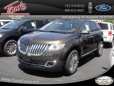 lincoln mkx 2011 earth metallic suv awd gasoline 6 cylinders all whee drive 6 speed automatic 07735