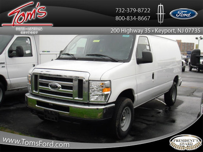 ford econoline cargo 2011 oxford white van e 350 sd flex fuel 8 cylinders rear wheel drive automatic with overdrive 07735