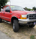 ford f 250 super duty 1999 red xlt 4x4 diesel v8 4 wheel drive automatic with overdrive 98371