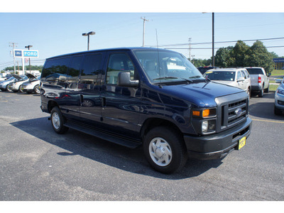 ford econoline wagon 2009 dark blue van e 350 sd xl flex fuel 8 cylinders 2 wheel drive automatic with overdrive 07724
