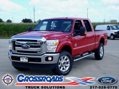 ford f 350 super duty 2011 red lariat biodiesel 8 cylinders 4 wheel drive automatic 62708