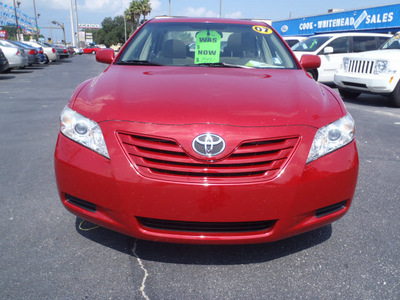 toyota camry 2007 red sedan le gasoline 4 cylinders front wheel drive automatic 32401