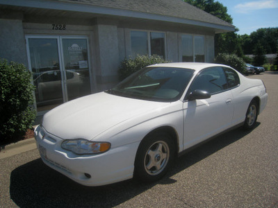 chevrolet monte carlo 2005 white coupe ls gasoline 6 cylinders front wheel drive automatic 55016