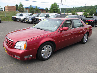 cadillac deville 2004 dk  red sedan dts gasoline 8 cylinders front wheel drive 4 speed automatic 07060