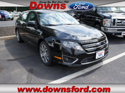 ford fusion 2012 black sedan sel gasoline 4 cylinders front wheel drive automatic with overdrive 08753