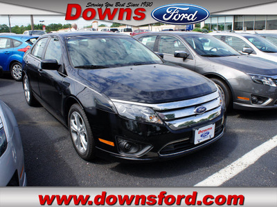 ford fusion 2012 black sedan se gasoline 4 cylinders front wheel drive automatic with overdrive 08753