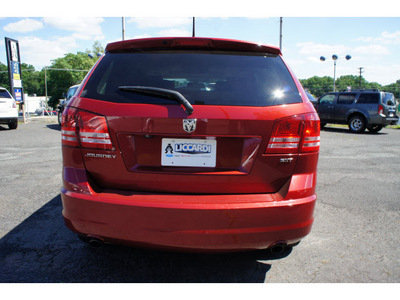 dodge journey 2009 dk  red suv sxt gasoline 6 cylinders front wheel drive automatic 08812