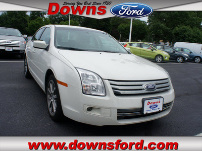 ford fusion 2009 white sedan se gasoline 4 cylinders front wheel drive automatic 08753