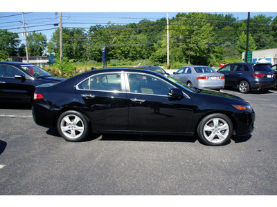 acura tsx 2009 crystal black sedan tsx gasoline 4 cylinders front wheel drive shiftable automatic 07712