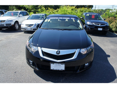 acura tsx 2009 crystal black sedan tsx gasoline 4 cylinders front wheel drive shiftable automatic 07712