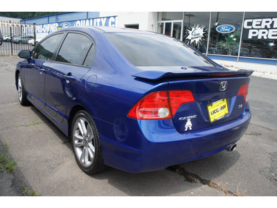 honda civic 2007 blue sedan si gasoline 4 cylinders front wheel drive 5 speed manual 07060
