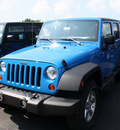 jeep wrangler unlimited 2011 blue suv sport gasoline 6 cylinders 4 wheel drive automatic 07730