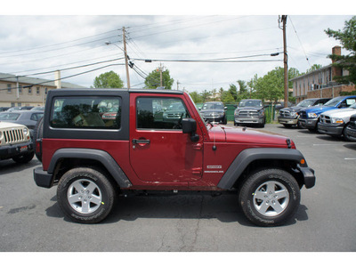jeep wrangler 2011 red suv sport gasoline 6 cylinders 4 wheel drive automatic 08844