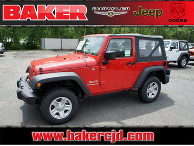 jeep wrangler 2011 red suv sport gasoline 6 cylinders 4 wheel drive 6 speed manual 08844