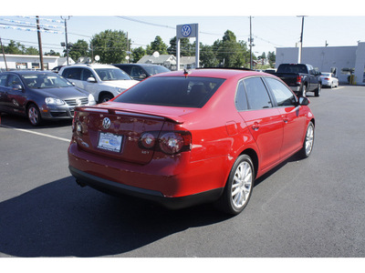 volkswagen jetta 2009 red sedan wolfsburg edition gasoline 4 cylinders front wheel drive automatic 08016