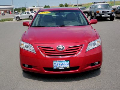 toyota camry 2007 red sedan xle gasoline 4 cylinders front wheel drive automatic 56001