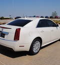 cadillac cts 2012 white diam sedan 3 0l gasoline 6 cylinders rear wheel drive automatic 76087