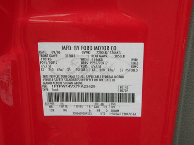 ford f 150 2007 red pickup truck cc xlt 4x4 flex fuel 8 cylinders 4 wheel drive automatic 56301