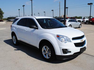 chevrolet equinox 2010 white suv ls gasoline 4 cylinders front wheel drive automatic 76087