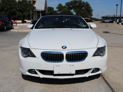 bmw 6 series 2007 white 650i gasoline 8 cylinders rear wheel drive automatic 76087