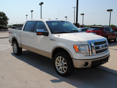 ford f 150 2009 white king ranch flex fuel 8 cylinders 4 wheel drive automatic 76087